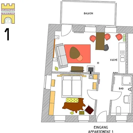 Burggarten Appartements Neuleiningen Экстерьер фото